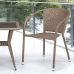 Комплект плетеной мебели из иск. ротанга T25B/Y137C-W56 Light Brown 2Pcs от производителя  Afina по цене 21 900 р