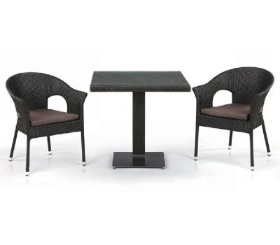 Комплект плетеной мебели из иск. ротанга T605SWT/Y79A-W53 Brown 2Pcs от производителя  Afina по цене 39 500 р
